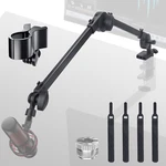 Microphone Boom Arm With Desk Mount 360 Rotatable Adjustable Studio Stand. Fixed Price $18.03.