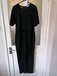 Marks And Spencer Black Elegant Jumpsuit Size 14 Petite - A308. Fixed Price $10.74.