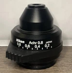 Nikon Achr 0.8 Microscope Condenser. Fixed Price $125.00.