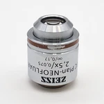 Zeiss Microscope Objective Plan Neofluar 2.5X 440310-9903. Fixed Price $400.00.