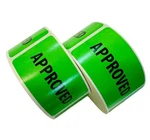 1.5"X2.5" Green Approved Quality Control Labels Stickers 10 Rolls 5000 Total. Fixed Price $50.00.