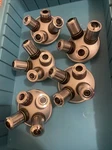 Olympus Microscope Turret With Neo 5, 10, 20, 40 Objectives. Fixed Price $135.00.