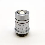 Ao American Optical Microscope Objective Plan Achro 50X Oil With Iris Diaphragm. Fixed Price $95.00.
