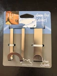 Spectrum Diversified Over The Cabinet Door Hook, 2-PACK, Brushed Nickel. Fixed Price $15.70.
