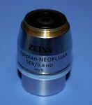 Zeiss Objective Epiplan-neofluar 50X/0.80 Hd M27 (WD=0.6MM) 422370-9960. Fixed Price $1700.00.