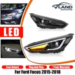 Pair Vland Led Headlights 2015-2018 Ford Focus Sedan W/ Start Up Animation. Fixed Price $329.99.