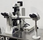 Nikon Eclipse TE200 Inverted Phase Contrast Microscope W/ Y-ths Teaching Unit. Fixed Price $2900.00.