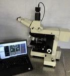 Aus Jenavert Bf/df/ Pol Trinocular Metallurgical Microscope. Fixed Price $23000.00.