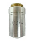 Bio-rad 70/0.50 Microscope Silver Objective Quaestor Q7 System Working Surplus. Fixed Price $404.22.