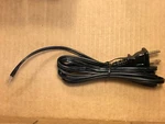 New Cord 6' Black Non-polarized 2-PRONG Fr Vintage Audio Amplifiers Receivers. Fixed Price $7.00.
