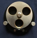 Unitron L3R-1636 Three Position Microscope Objective Turret Nosepiece Brass. Fixed Price $19.99.