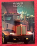 1980S Kenworth "T400A" - Original Truck Dealer Sales Brochure / Catalog. Fixed Price $37.77.
