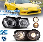 For 1998-2001 Acura Integra Headlights Halo Projector Chrome Clear Lens Lamps. Fixed Price $115.92.