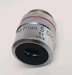 Nikon Plan 5X Dic 0.1 210/0 Microscope Objective. Fixed Price $89.00.