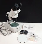 Amscope 10X-30X Stereo Microscope ST-30-2L WF10X Eyepieces Dual Tungsten Light. Fixed Price $95.00.
