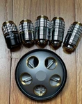 Nikon Microscope Revolving 5 Lens Objective Turret Diaphot Optiphot Labophot. Fixed Price $49.99.