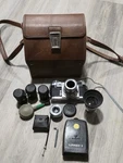 Rare Zeiss Ikon Contax Iiia Camera Set Carl Tessar Sonnar Lunasix Flash. Fixed Price $471.25.