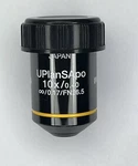 Olympus Uplansapo 10X / 0.40 0.17 Fn 26.5 Microscope Objective Lens. Fixed Price $1500.00.