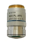 Leica Germany Hcx Pl Apo 63X/1.32-0.6 Oil /0.17/D Microscope Objective 506081. Fixed Price $899.99.