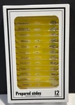 Prepared Microscope Slides Set Of 12 Plant Specimens New. Fixed Price $9.00.