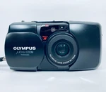 Near Mint Olympus Mju Zoom Panorama Black 35MM Film Camera From Japan. Fixed Price $99.99.
