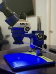 Mechanic MOS300 Stereo Microscope Optical System Blue Base Mpn. Fixed Price $450.00.