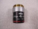 Nikon Plan 4X Microscope Objective Lens Eclipse E200 Brightfield Microscopy. Fixed Price $99.95.