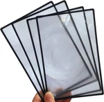 4PCS Page Magnifier For Reading, 3X Magnifying Lens Sheet/bookmark Flat Clear. Fixed Price $11.94.