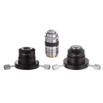 Amscope Dry & Oil Darkfield Condenser Plan Iris 490 Microscope Objective Set. Fixed Price $623.99.