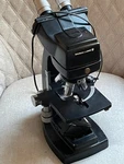 Vintage Bausch & Lomb Black Stereo Binocular Microscope B252 With 4 Objectives. Fixed Price $149.95.