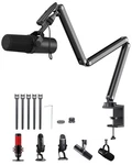 Aluminum Alloy Boom Arm Microphone Stand For Desk, Three-section Adjustable M.... Fixed Price $57.81.