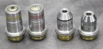 Lot Of American Optical Spencer Microscope Objectives 4X, 10X, 45X, 100X. Fixed Price $99.99.