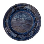 1820S American Historical Transfer Plate The Capital Washington Wood As-is. Fixed Price $75.00.
