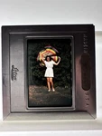 Leica Steel Slide Of Beautiful Lady Wearing Colorful Hat. Late 1940-1950. Fixed Price $39.75.
