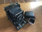 Converted Early Linhof Technika 6X9 Graflok Back 15CM F4.5 Zeiss Tessar Lens. Fixed Price $500.00.