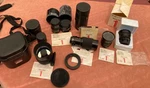 Vivitar Series Lenses -28MM F1.9, 90MM F2.5, 24 48MM, 70 210MM, 800MM, Nikon. Fixed Price $1350.00.