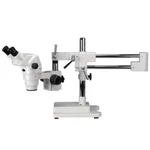 Amscope 2X-45X Extreme Widefield Binocular Stereo Microscope On 3D Boom Stand. Fixed Price $1075.99.