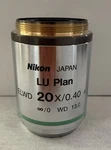 Nikon Microscope Objective Lu Plan, Elwd 20X/0.40 A, Wd/bd. Fixed Price $250.00.
