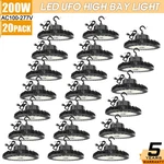 Pack 200W Ufo Led High Bay Dimmable Warehouse Shop Lighting 30,000LUMEN. Fixed Price $1033.60.