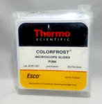 Erie Scientific Colorfrost Microscope Slides Pink 7951-001T. Fixed Price $9.95.