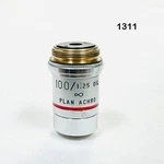 Ao 1311 100/1.25 0IL Plan Achro Microscope Objective Lens Made In Usa. Fixed Price $146.25.