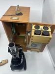 Rare Vintage Japan Olympus Optical Microscope Original Box. Papers. All Parts. Fixed Price $250.00.