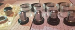 4 Lomo Microscope Objectives Lot Plus Filter And Adapter. Fixed Price $250.00.