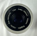 Nikkor 1:3.5 F=4 In. (100MM) - Nippon Kogaku Projector Lens W Case Japan. Fixed Price $114.94.