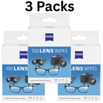 Zeiss Gentle And Thorough Cleaning Eyeglass Lens Cleaner Wipes, 100 Count 3 Pack. Fixed Price $15.49.
