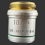 Ao American Optical 10/.25 Plan Achro Microscope Objective Lens CAT.1019 Austria. Fixed Price $20.00.