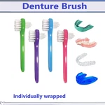 Dental Ortho Denture Case Mini Brushes, 2-SIDED Bristle Brush, 5-36/BX. Fixed Price $34.95.