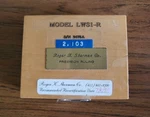 Roger K. Sherman Co.precision Calibration Standard LWS1-R. Fixed Price $600.00.