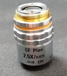 Nikon Cf Plan 2.5X / 0.075 Epi Infinity Objective Lens For Industrial Microscope. Fixed Price $204.49.