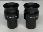 Pair Zeiss 444034 10X/25 Microscope Eyepieces. Fixed Price $190.00.